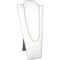 Necklace Pendant Display Bust White Leather Showcase